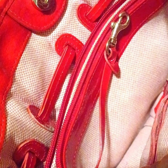 Dooney & Bourke Patent Leather Red Satchel - Picture 10 of 11